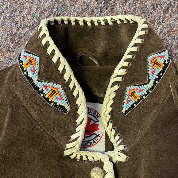 Brown Suede Fringe Jacket - Picture 6 of 7